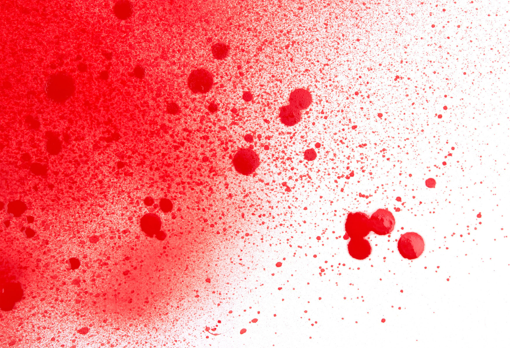 Blood (paint) spatters, splashes and sprays